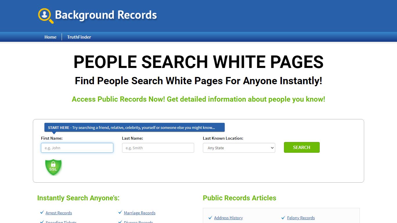 Find People Search White Pages For Anyone Instantly!